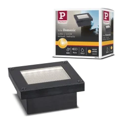 Paulmann Domenic LED solcelle indbygningsgulvlampe 8x8cm