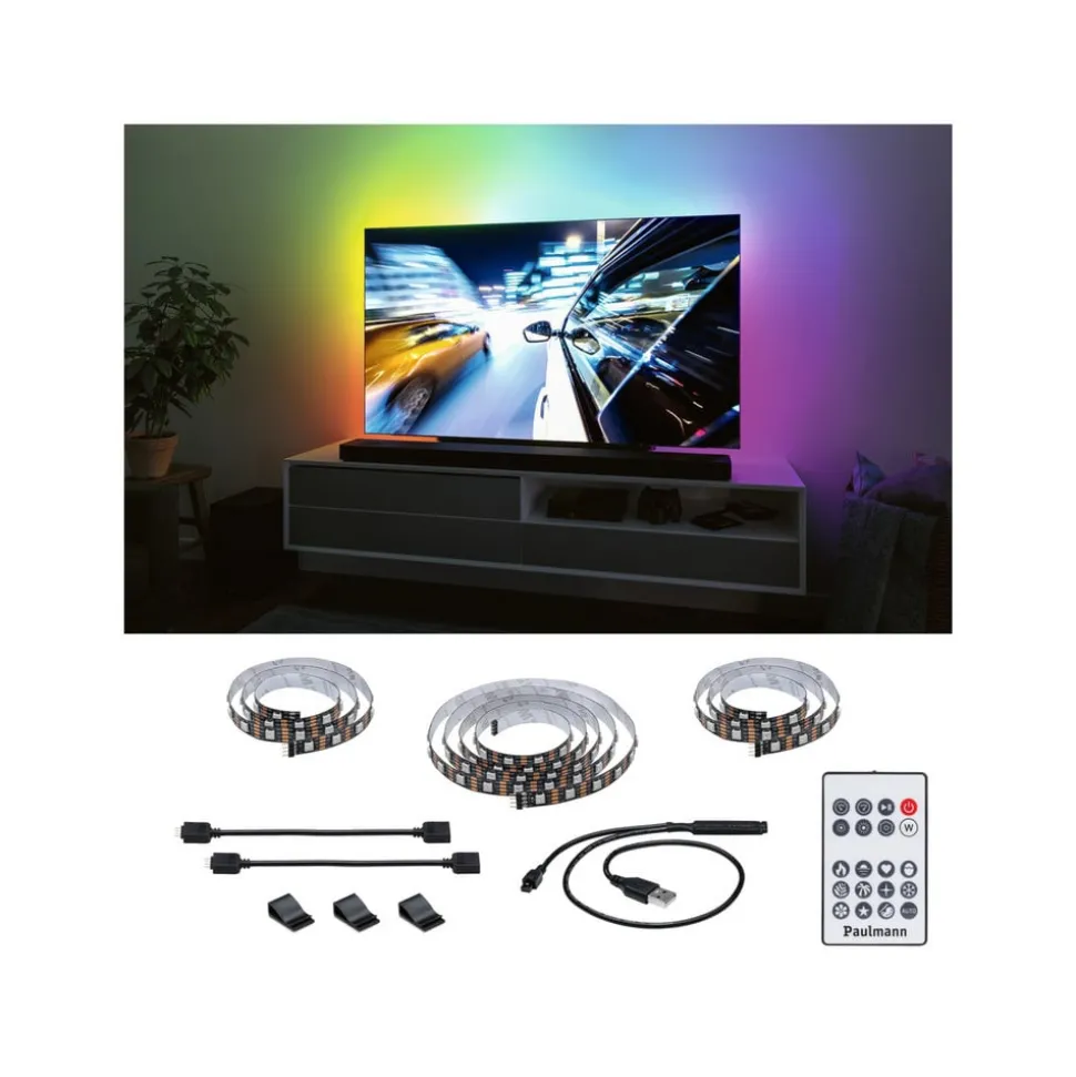 Paulmann EntertainLED LED-Strip RGB TV-apparat 65 tommer