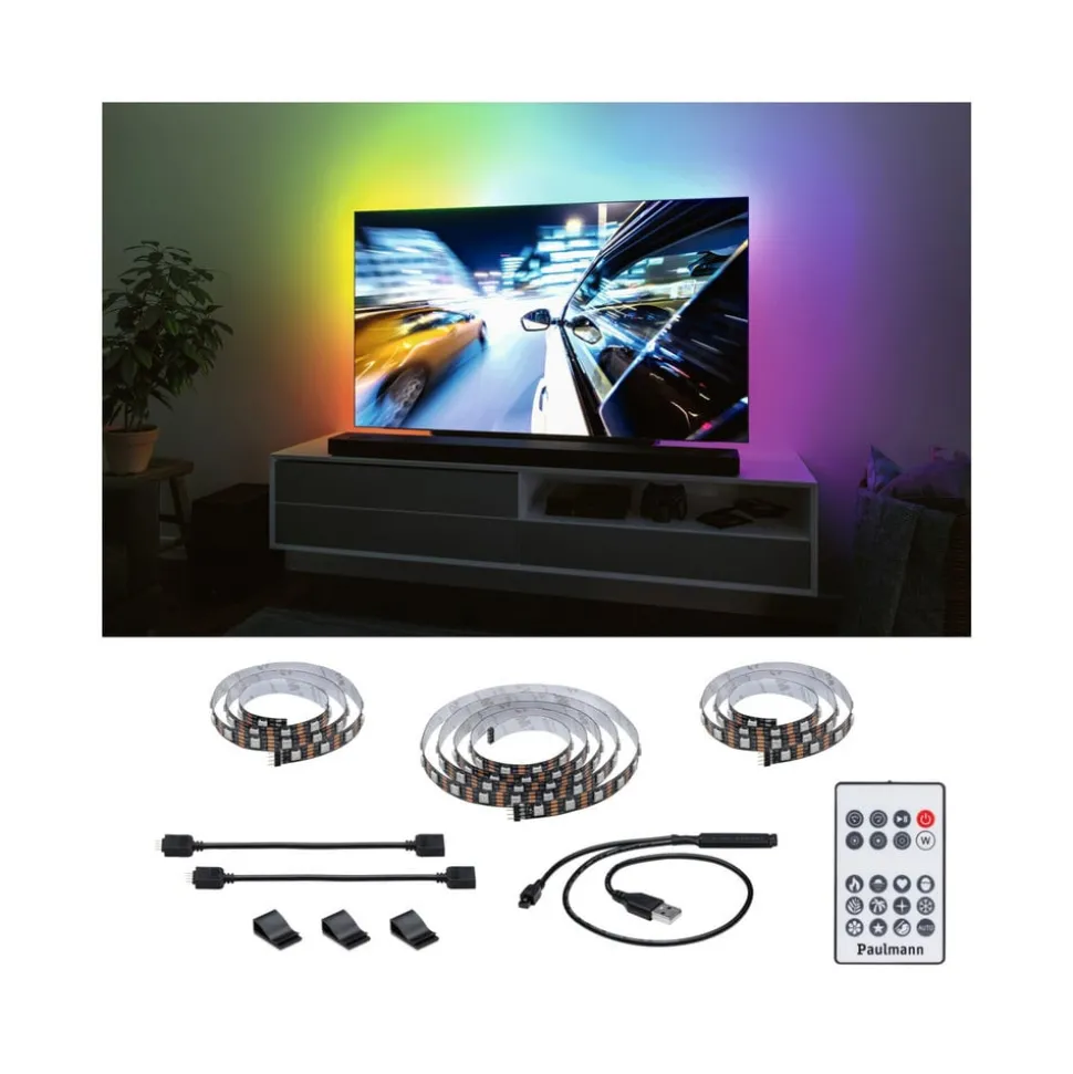 Paulmann EntertainLED LED-Strip RGB TV-apparat 65 tommer