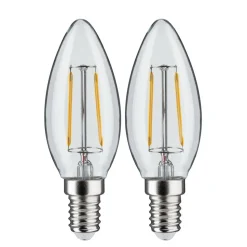 Paulmann E14 2,7 W 2.700 K LED-kerte filament 2 st