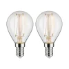 Paulmann E14 2,7 W 2.700 K LED-pære filament 2 stk