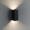 Paulmann Flame væglampe 2 lk 15,5 cm antracit