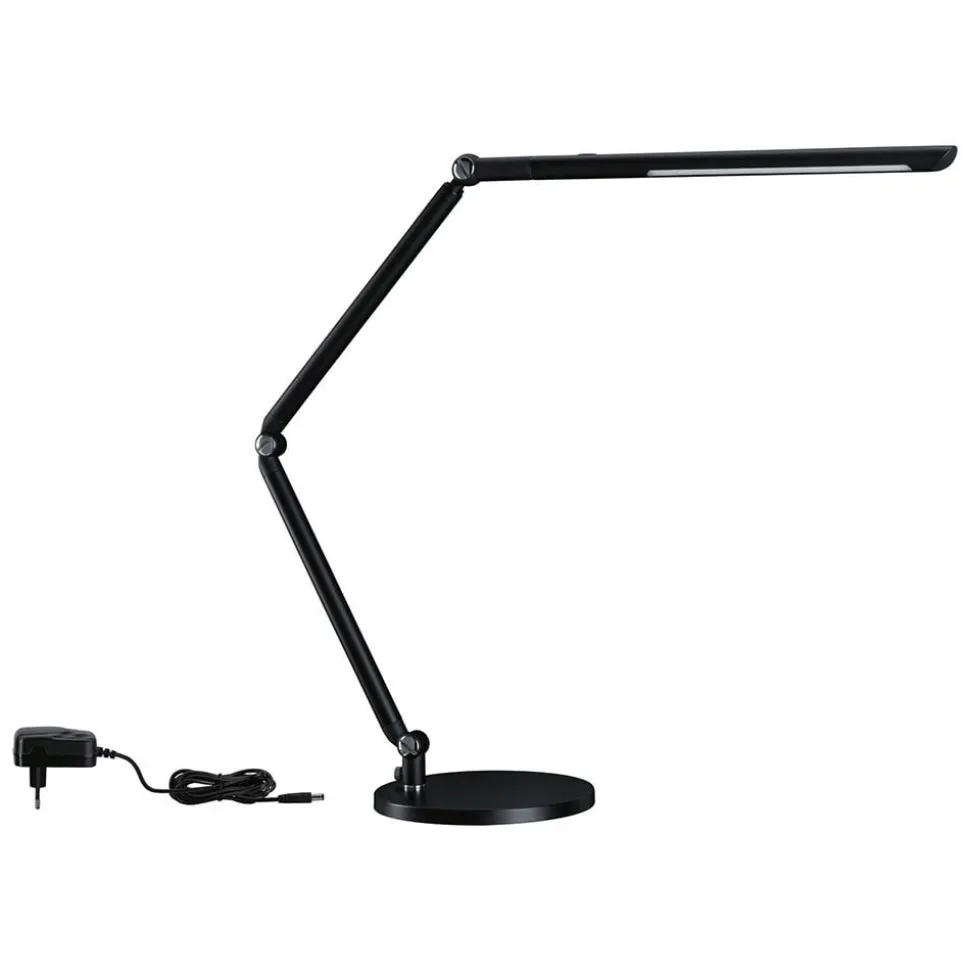 Paulmann FlexBar LED-skrivebordslampe, sort