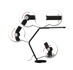 Paulmann FlexBar LED-skrivebordslampe, sort