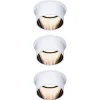 Paulmann Gil LED-indbygning, hvid/mat sort, 3 stk