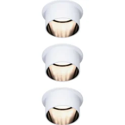 Paulmann Gil LED-indbygning, hvid/mat sort, 3 stk