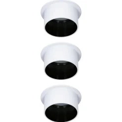 Paulmann Gil LED-indbygning, hvid/mat sort, 3 stk