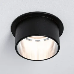 Paulmann Gil LED-indbygning, mat sort/jer, 3 stk