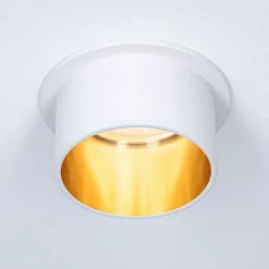 Paulmann Gil LED-indbygning mat hvid/guld, 3 stk