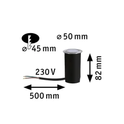 Paulmann Goldlicht LED nedgravningsspot Ø5cm