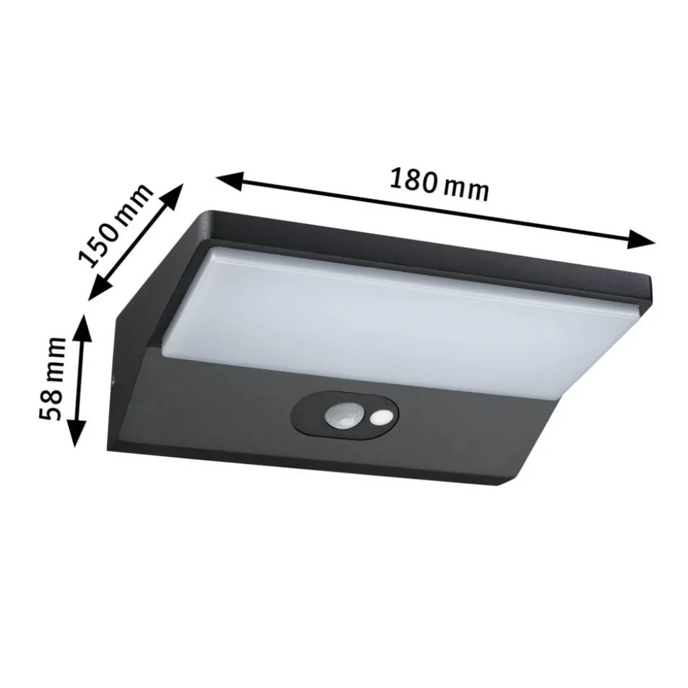 Paulmann House LED-væglampe, sensor dybde 15 cm