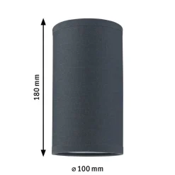 Paulmann lampeskærm U-Rail Valerio 2Easy, sort, Ø 10 cm