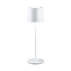 Paulmann LED-bordlampe Gilo, hvid, plast, IP44