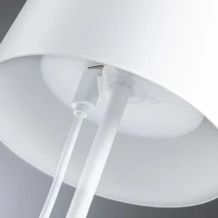 Paulmann LED-bordlampe Gilo, hvid, plast, IP44