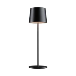 Paulmann LED-bordlampe Gilo, sort, plast, IP44