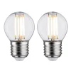 Paulmann LED-dråbe E27 5 W 2.700 K filament, 2 stk