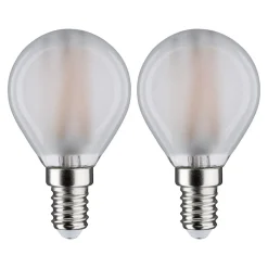 Paulmann LED-dråbepære E14 4,5W 2.700K mat 2x