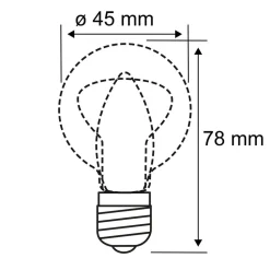 Paulmann LED-dråbepære E14 4,5W 2.700K mat 2x