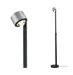 Paulmann LED-gulvlampe Aldan, metal, justerbar, dæmpbar