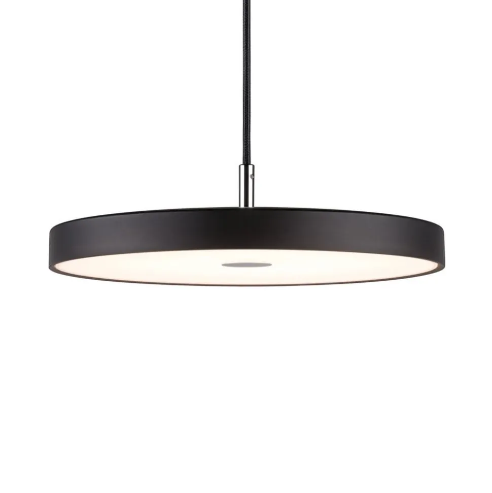 Paulmann LED-hængelampe Hildor, sort Ø 31 cm 3-trins dæmpbar