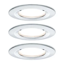 Paulmann LED indbygningsspot Nova Coin 3 krom rund dæmpbar