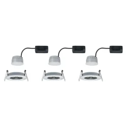 Paulmann LED-indbygningsspot Nova Coin 3 aluminium rund dæmpbar