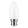 Paulmann LED-kerte B22d 4,7W 2.700 K opal, dæmpes