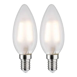 Paulmann LED-kerte E14 3 W 2.700 K mat, 2 stk.