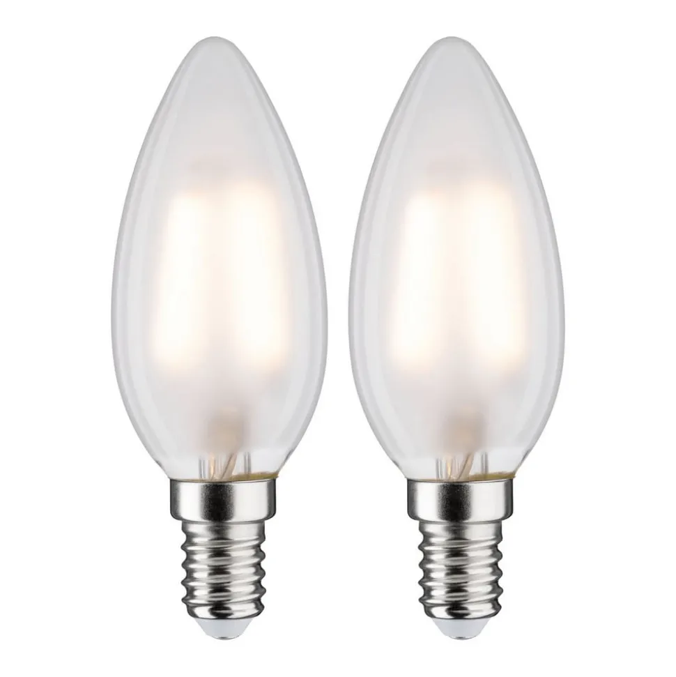 Paulmann LED-kerte E14 3 W 2.700 K mat, 2 stk.