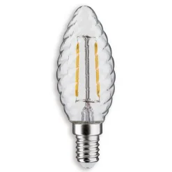Paulmann LED-kertepære E14 2,6 W 827, drejet, klar