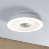 Paulmann LED-loftlampe Volea, hvid/sølv Ø 32 cm IP44 dæmpbar