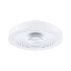 Paulmann LED-loftlampe Volea, hvid/sølv Ø 32 cm IP44 dæmpbar