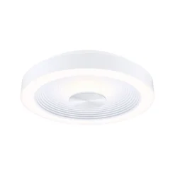 Paulmann LED-loftlampe Volea, hvid/sølv Ø 32 cm IP44 dæmpbar