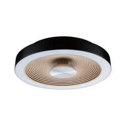 Paulmann LED-loftlampe Volea sort/guld Ø 32 cm IP44 dæmpbar