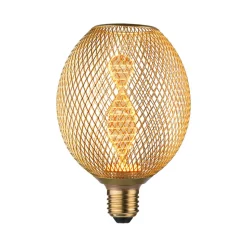 Paulmann LED Metallic Glow Globe Helix E27 messing