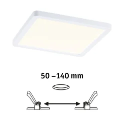 Paulmann LED-panel Areo 3.000 K kantet 17,5cm hvid