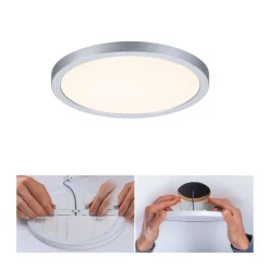 Paulmann LED-panel Areo 3.000 K rund krom 17,5cm
