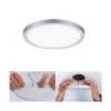Paulmann LED-panel Areo 4.000 K rund krom 17,5cm