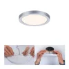 Paulmann LED-panel Areo 3.000 K rund krom 11,8cm