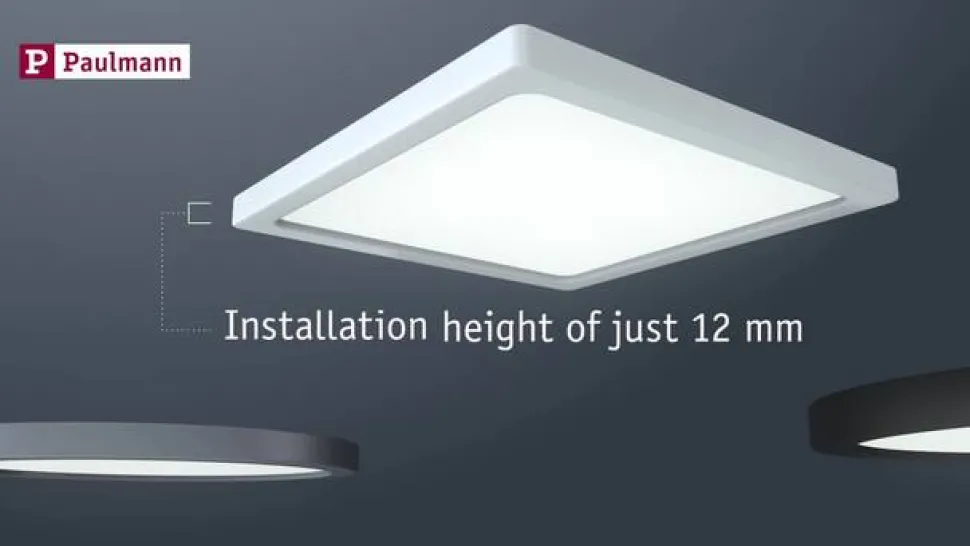 Paulmann LED-panel Areo 4.000 K rund hvid 11,8 cm