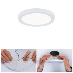 Paulmann LED-panel Areo 4.000 K rund hvid 11,8 cm