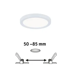 Paulmann LED-panel Areo 4.000 K rund hvid 11,8 cm