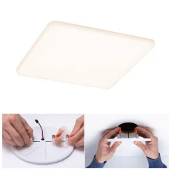 Paulmann LED-panel Veluna 3.000K kantet, 18,5cm