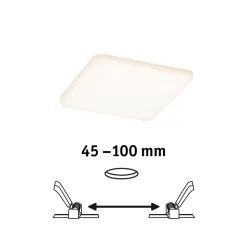 Paulmann LED-panel Veluna 3.000K kantet, 12,5cm