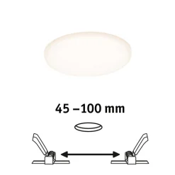 Paulmann LED-panel Veluna 3.000K rund ca. 12,5cm