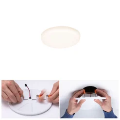 Paulmann LED-panel Veluna 3.000K rund ca. 7,5cm