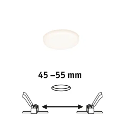 Paulmann LED-panel Veluna 3.000K rund ca. 7,5cm