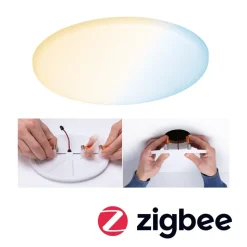 Paulmann LED-panel Veluna rund CCT ZigBee 18,5cm