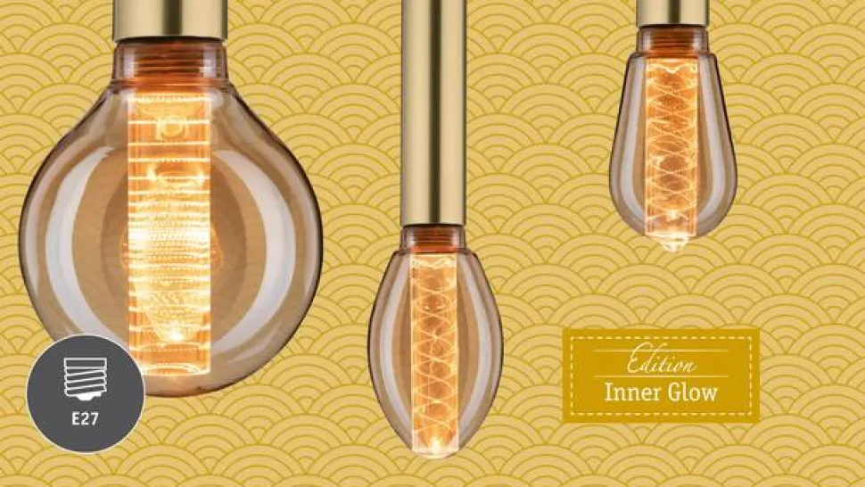 Paulmann LED-pære E27 3,5 W Arc 1.800K ST64 guld