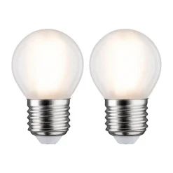 Paulmann LED-pære E27 5 W 2.700 K mat, 2 stk.